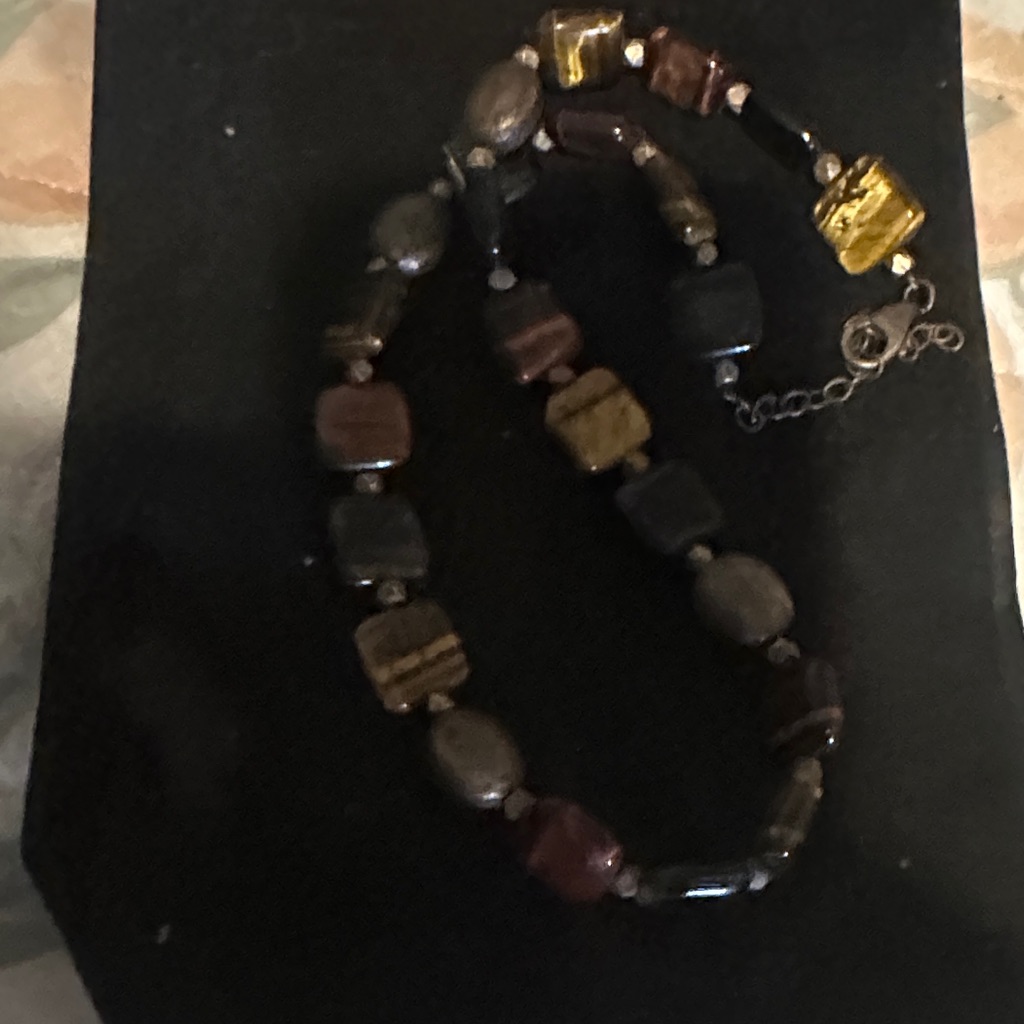 Mixed Tiger Eye Colors Beaded Necklace